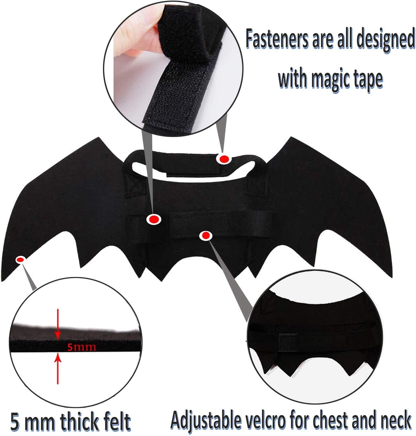Pet Bat Wings Costume