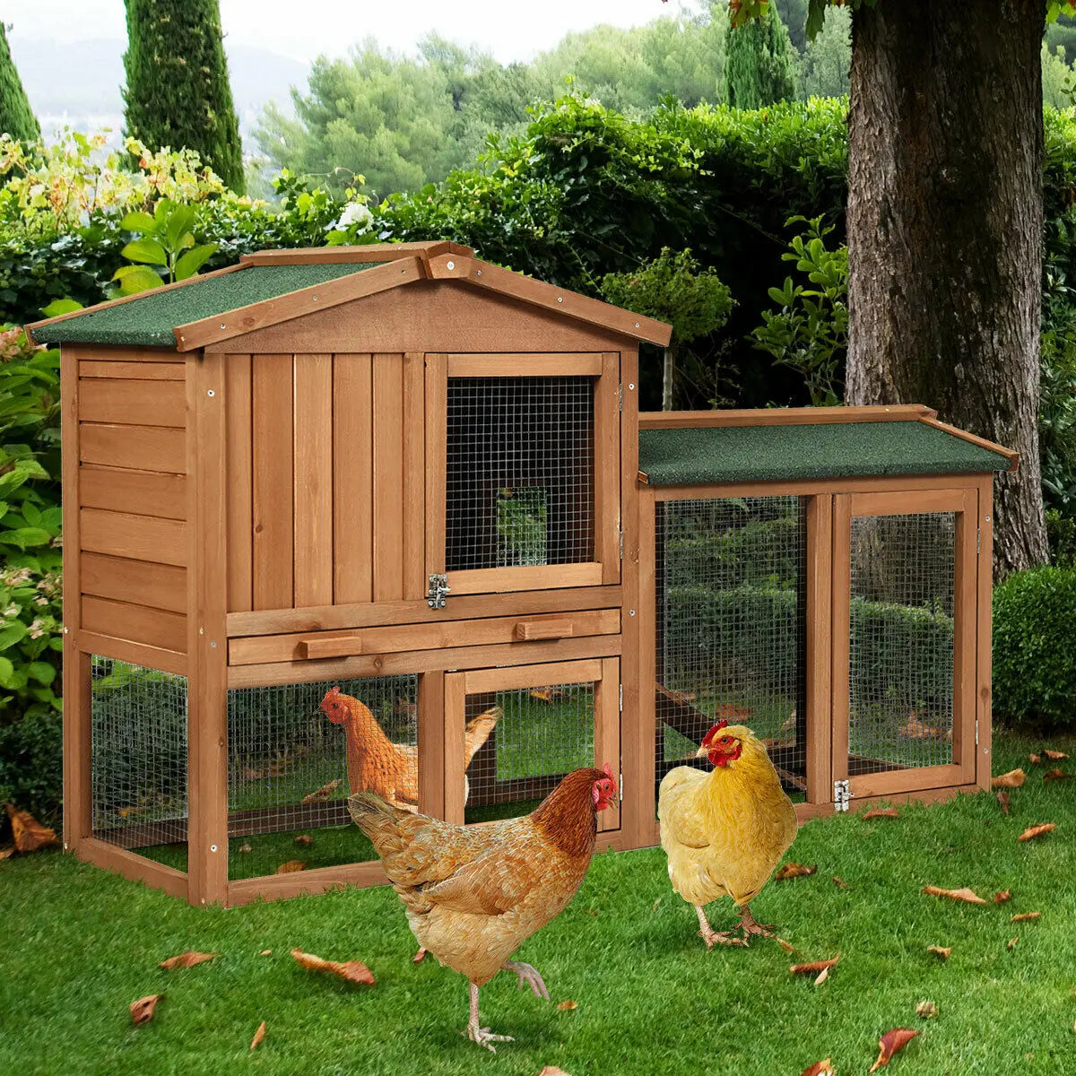 Wooden Rabbit Hutch 