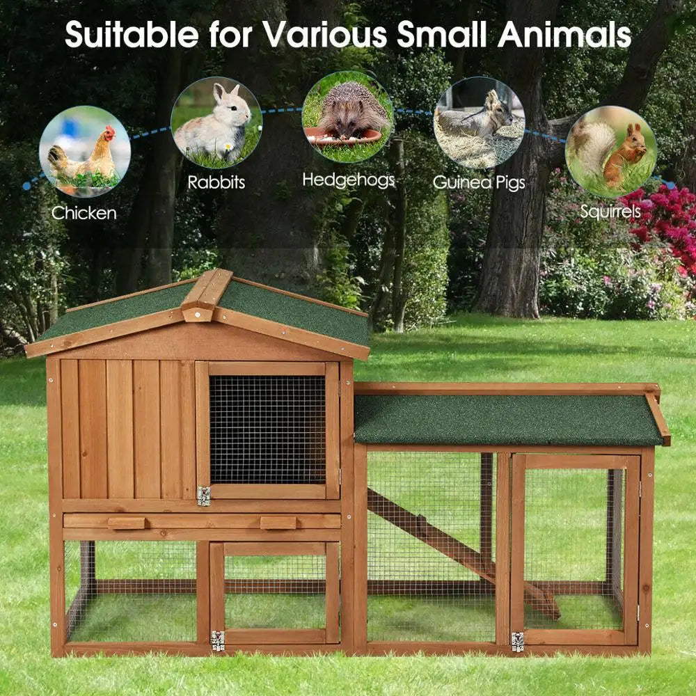 Wooden Rabbit Hutch 