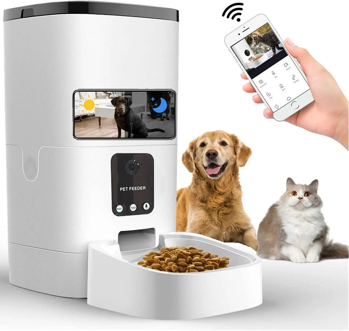 Smart Pet Feeder with 1080P Camera 