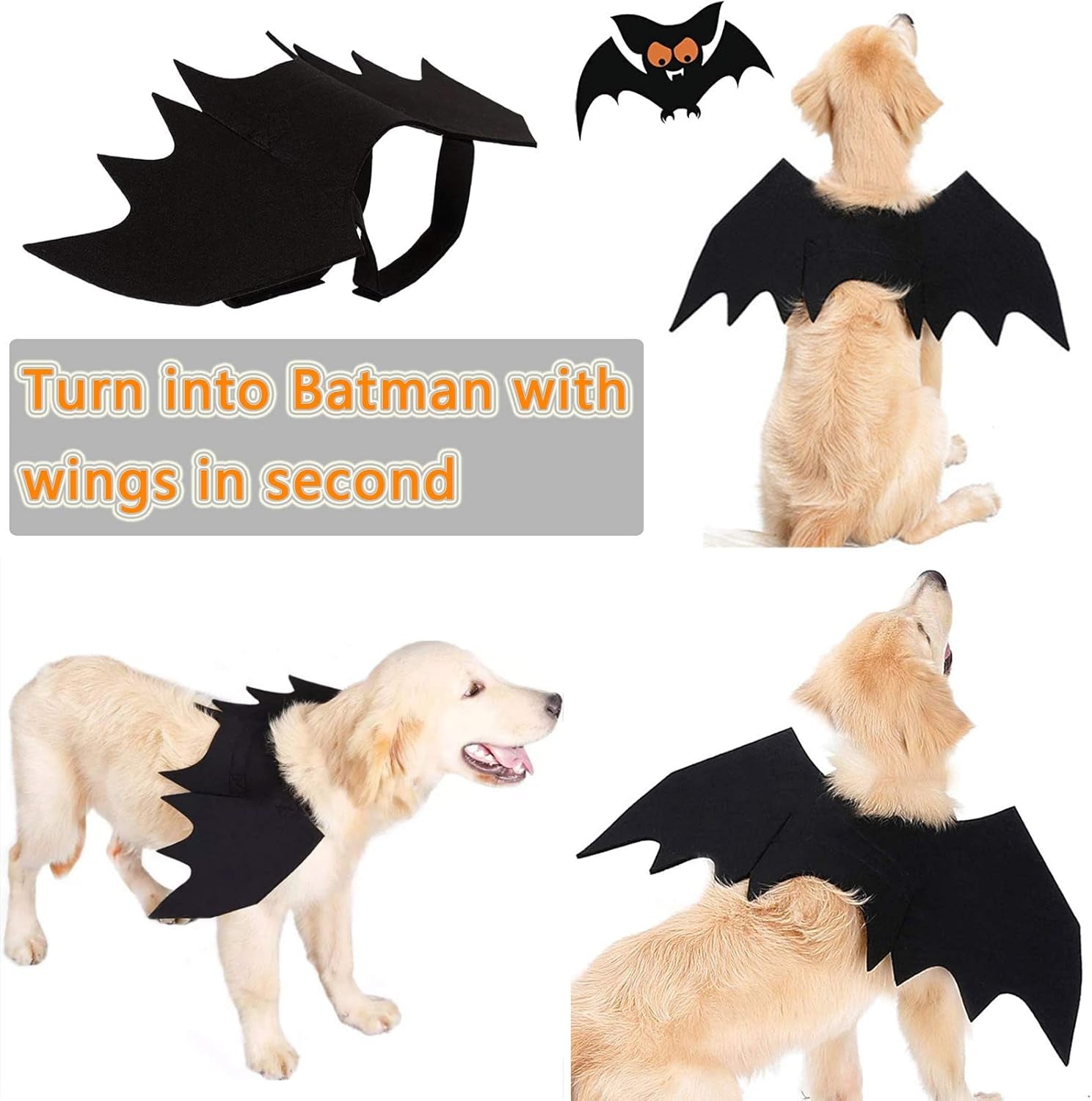 Pet Bat Wings Costume